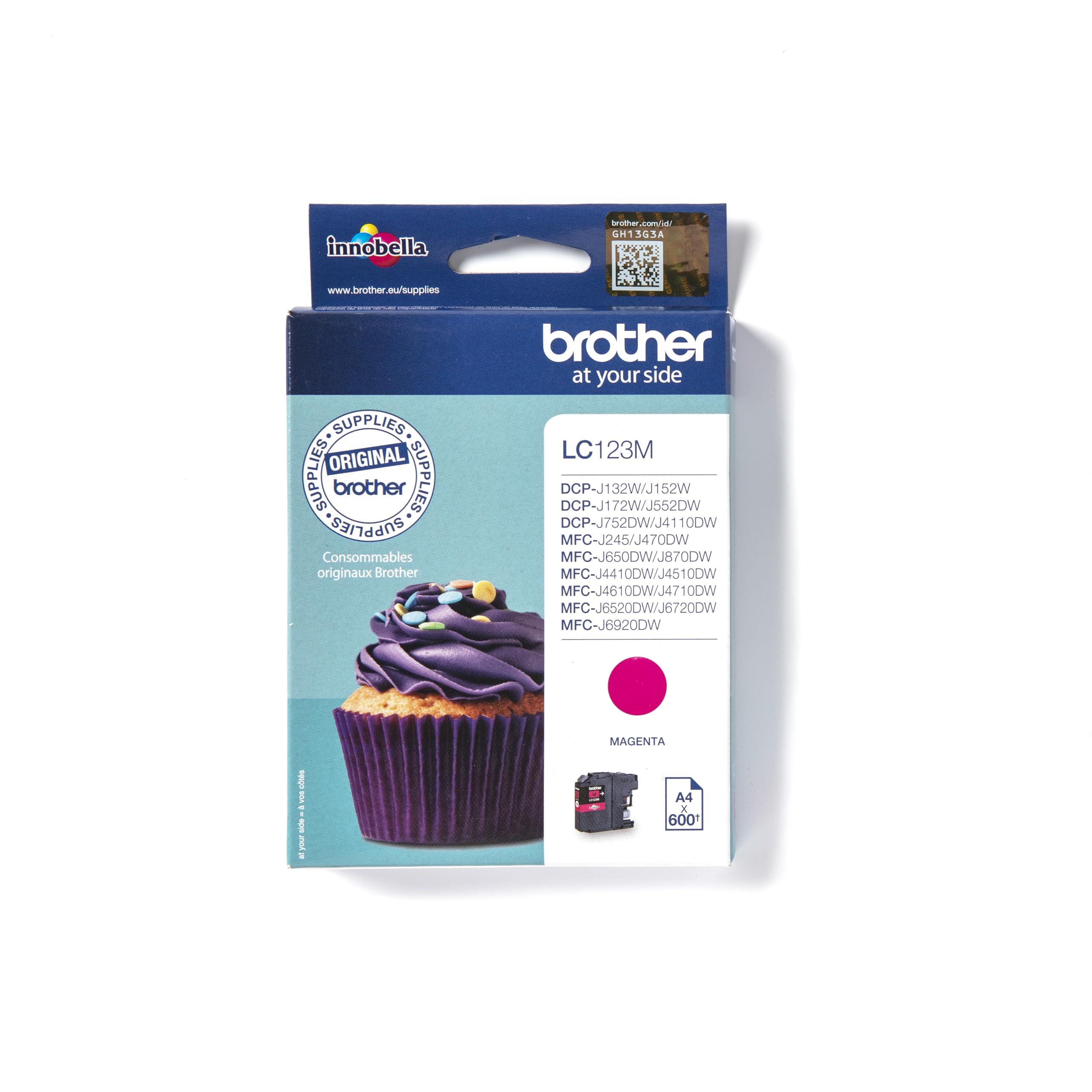 Brother Mix Adult Inkjet Cartridge, Magenta, High Yield