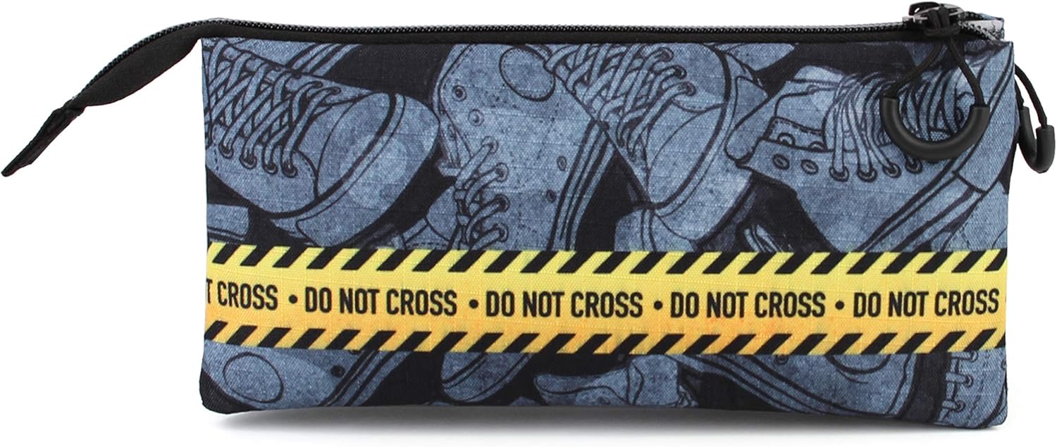 PRO-DG Unisex-Child 00816 Triple HS Pencil Case Do Not Cross, Do Not Cross, One Size - Image 4