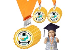 Blueweenly 48 Pcs Graduation Medal for Kids Award Medals with Neck Ribbon Graduation Gifts Bulk for Students Party Favors Supplies - 2 Inch