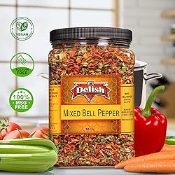 Dehydrated Dried Red and Green Bell Peppers Mix by