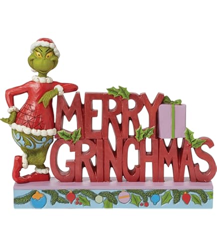 Amazon.com: Enesco Jim Shore Dr. Seuss The Grinch Standing with