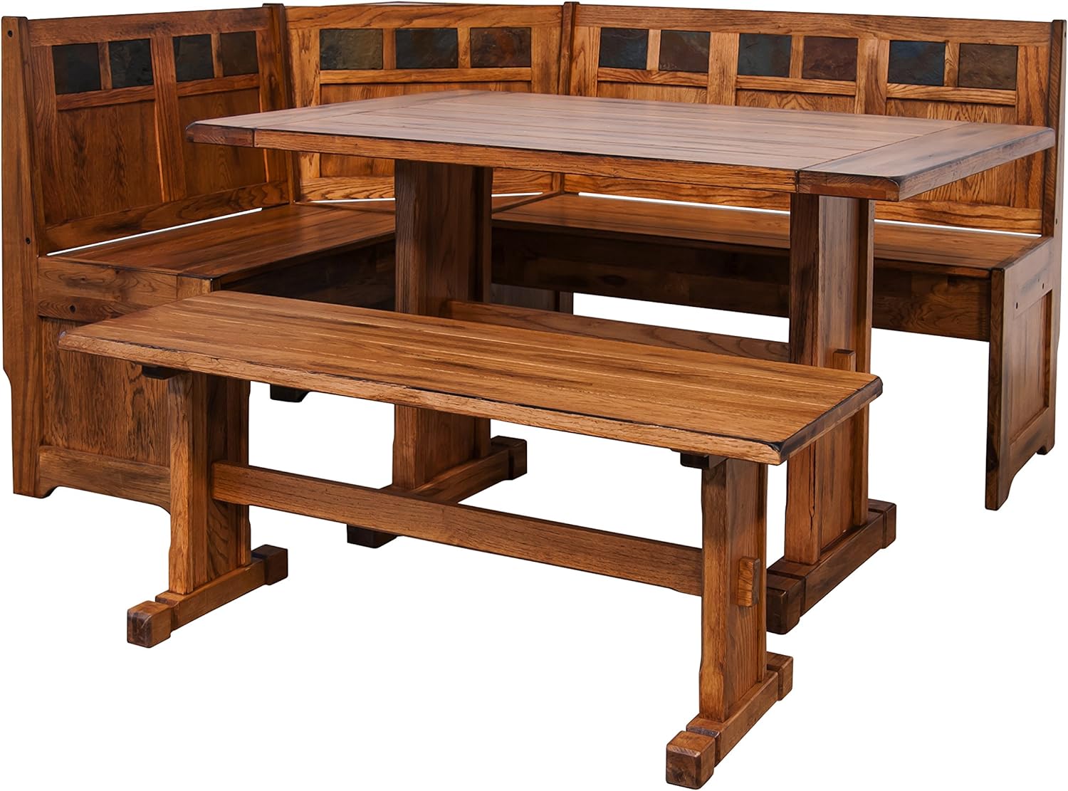 Sunny Designs Sedona Breakfast Nook Set With Side Bench Amazon Ca