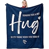 lemzcen Get Well Gifts for Women Men, Healing Hug Blanket, Thinking of You Gifts, Inspirational Feel Better Gifts for Women Men, Breast Cancer Gifts for Woman, Sympathy Gift Throw Blanket 60"X50"