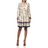 Anne Klein Womens Soft V Neck Tiered Short Dress