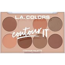 Amazon.com : L.A. Colors I Heart Makeup Contour Palette, Medium ...