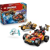 LEGO NINJAGO Kai and Cole's Combiner Vehicles 71864 | Building Toys for Boys &amp; Girls, Ages 7+, Toy Car &amp; Motorcycle for Pretend Play, 3 Minifigures, 394 pieces, Gift for Birthdays