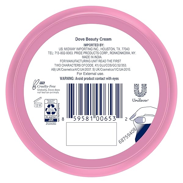 DOVE LOTION, BEAUTY CREAM – LIGHT, FAST-ABSORBING FACE AND BODY CREAM FOR NORMAL TO DRY SKIN, 24-HOUR MOISTURE, TRAVEL SIZE, 2.53 FL OZ. (PACK OF 12)