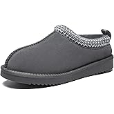 Meik Mangni Women's Slippers Genuine Suede Platform Mini Boots Mens Faux Fur Warm Lining Winter Mules Cozy Warm House Shoes Indoor and Outdoor