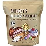 Anthony's Allulose Sweetener, 2 lb, Batch Tested Gluten Free, Keto Friendly Sugar Alternative, Zero Net Carb, Low Calorie