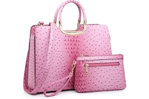 DASEIN Womens Handbag Top Handle Shoulder Bag Tote Satchel Purse Work Bag with Matching Wallet