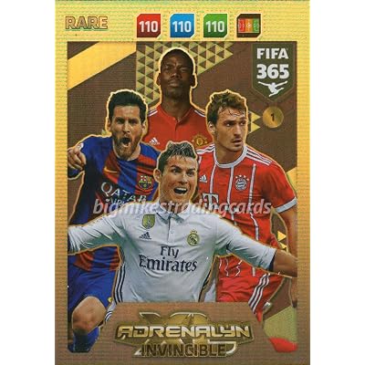 YUAKUOD JETA INVENCIBLE # 1  RARO, MESSI, RONALDO, etc. PANINI ADRENAYLN XL