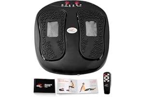 POWERFIT ACCELERATED TRAINING Power Legs Electric Foot Massager Machine with Remote Control, Adjustable Speed, Vibration - Calf Massager - Feet Massager for Neuropathy Pain Relief, Plantar Fasciitis, Leg Blood Circulation (Black)