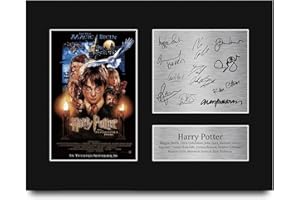 HWC Trading Harry Potter Cast Daniel Radcliffe, Emma Watson Gifts Printed Signed Autograph Picture for Movie Memorabilia Fans - US Letter Size