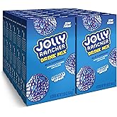 Singles To Go! Jolly Rancher Water Drink Mix, Blue Raspberry, 72 Packets | Sugar Free Drink Mix, 12 Boxes with 6 Drink Mix Packets Each, Water Flavor Packets, Low Calorie, Just Add Water