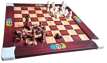 Jaykal Wooden Chess and Ludo Board Game (2 in 1 Game)