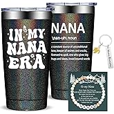 Fufandi Nana Gifts, Best Nana Ever - Mothers Day Gift for Nanas, World's Best Nanas - Christmas Birthday Gifts for New Nanaes, Grandma to be - Tumbler Cup