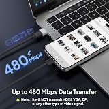 USB-C Female to USB-A Male Adapter 3Pack Car Charger Block view 3