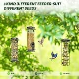Urban Deco Fat Ball Bird Feeder Set 3 Weatherproof Metal Mesh Hanging Seed view 5