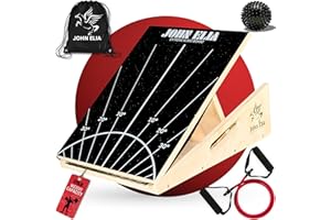 JOHN ELIA Fitness Slant Board for Calf Stretching - Adjustable squat wedge block calf stretcher slant board - Physical Therapy calf raise block for ankle mobility board - 170lb Capacity perfect for Knees Ankle