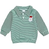 Amiblvowa Toddler Baby Girl Boy St Patricks Day Outfit Shamrock Embroidery Shirt Pullover Sweatshirt Saint Patrick's Gifts