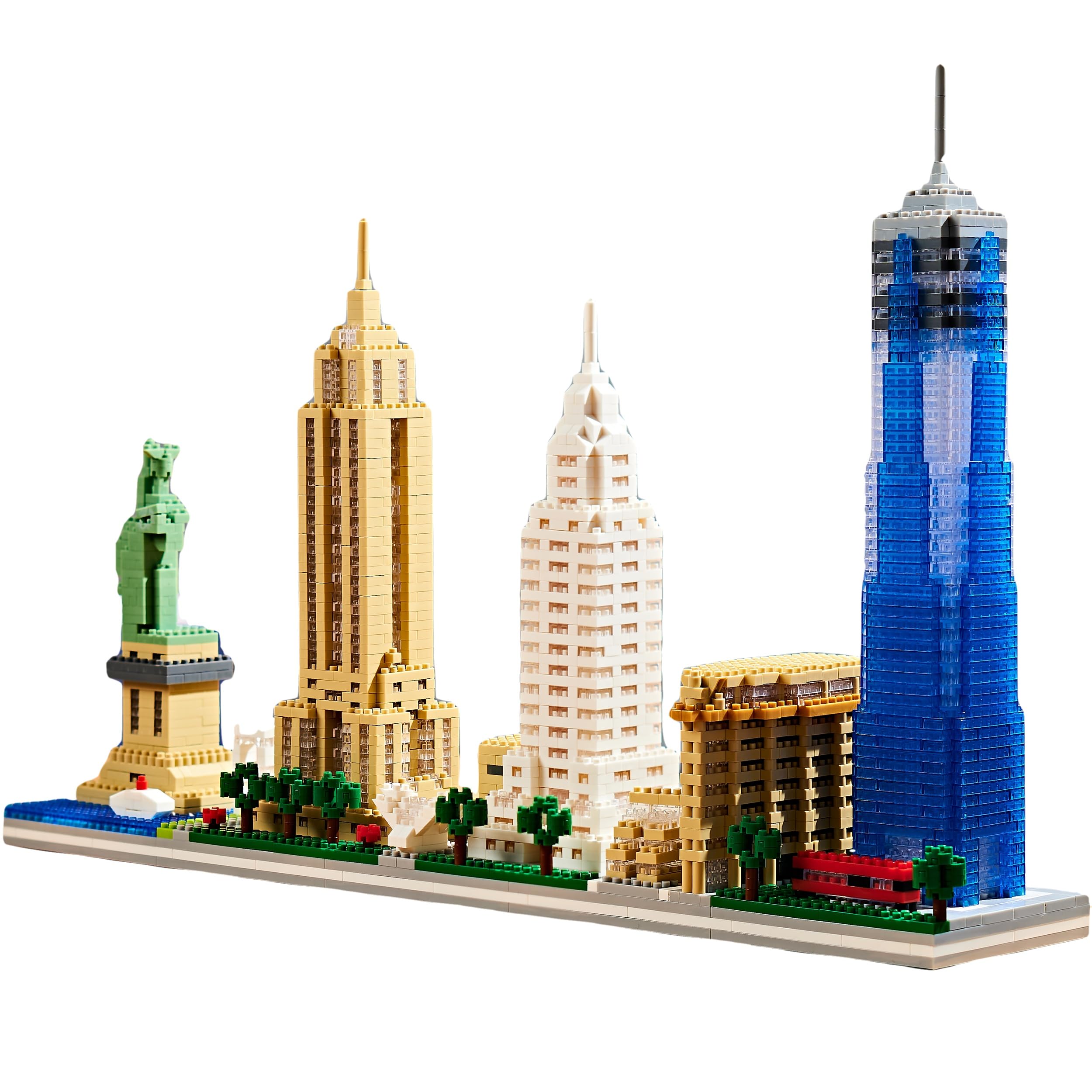 Photo 1 of JXRLMB New York Iconic Architecture Skyline Micro Building Blocks – Challenging Construction Set for Adults and Teens 14+ 3452 Pieces, Perfect Home and Office Decoration, Gift for Friends