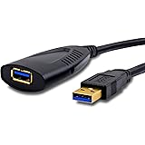 CSL - 5m (metres) USB 3.0 active repeater / extension cable with signal amplification - signal amplifier / repeater USB 3.0 (super speed) | black