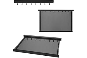 CHOMLEY 23.6in Foldable Space-Saving Laundry Window Net with Hooks Lay Flat Drying Rack Wall Mounted Clothes Drying Rack for Small Items Underwear or Socks