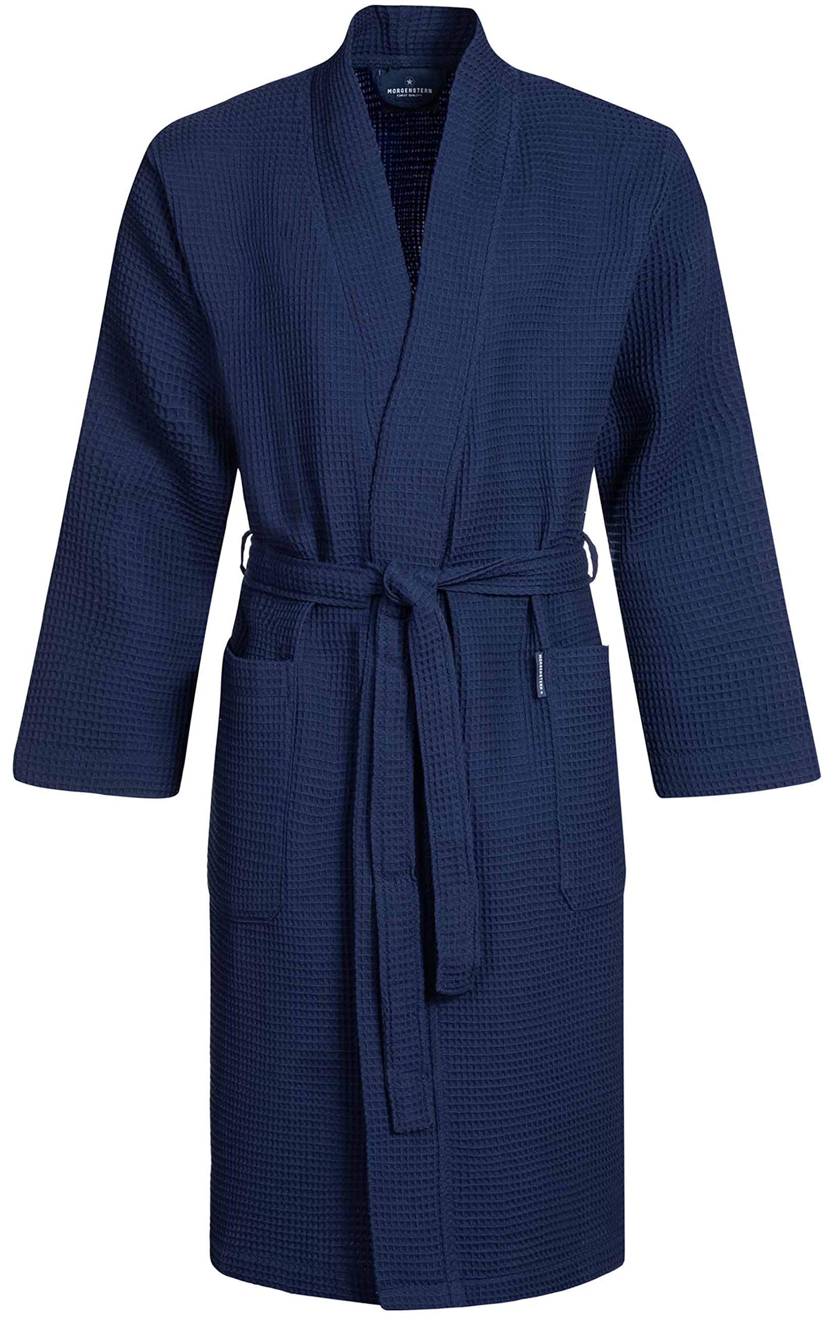 cotton waffle dressing gown mens