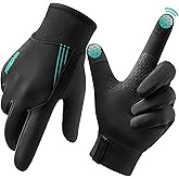 GINTRON Winter Gloves for Men Women, Waterproof & Windproof Fleece Lining Warm Gloves for Cold Weather Non-Slip, Touchscreen Winter Running Gloves Thermal Gloves for Driving Cycling Hiking