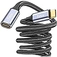 Txtcu USB C Extension Cable 6.6ft, [USB 3.2/10Gbps] USB Type C Male to Female Extender Cord 100W Fast Charge Data Transfer 4K