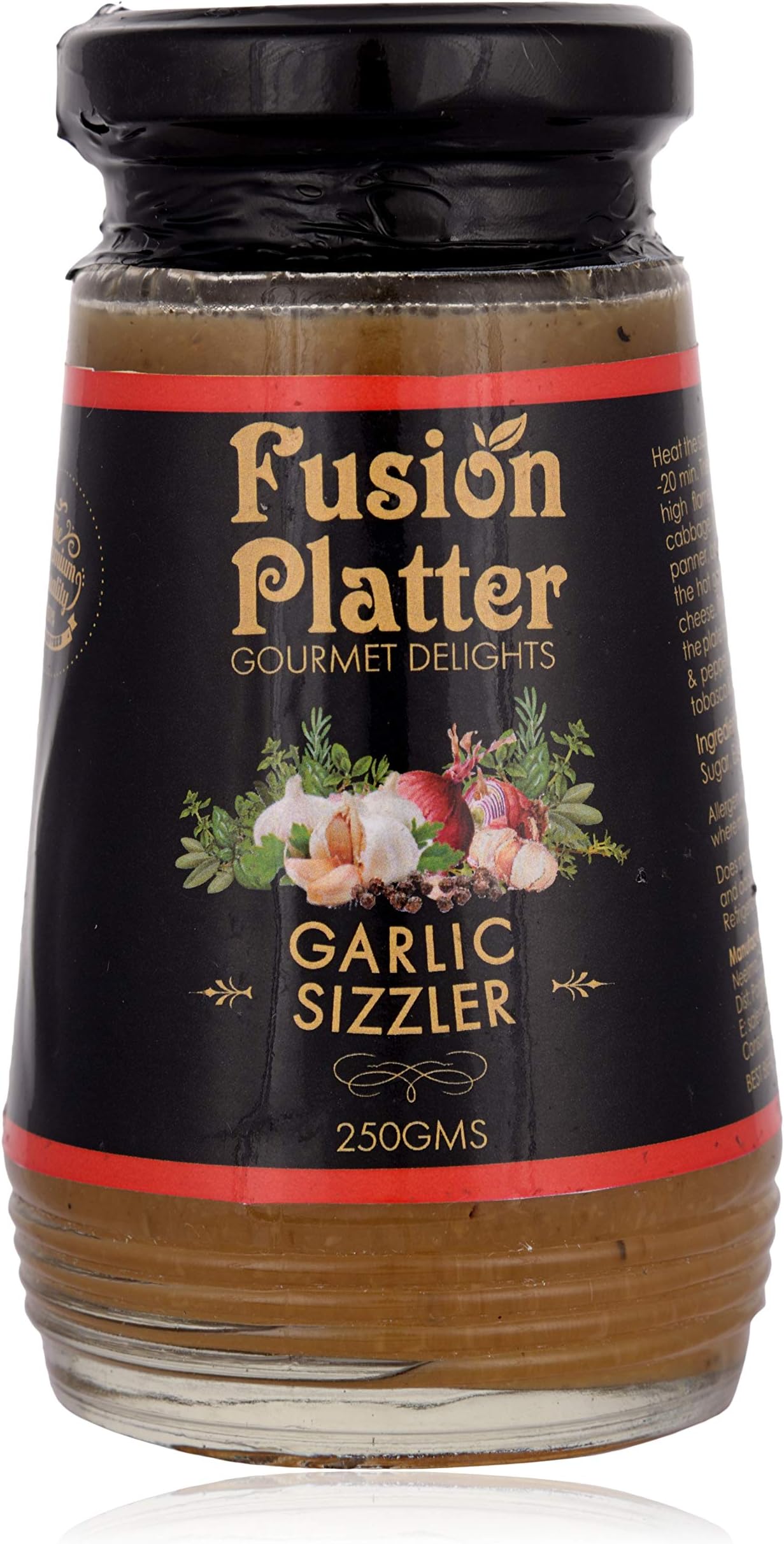 Fusion Platter Garlic Sizzler Sauce, 250 Grams
