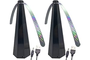 PATIOSIR Table Food Fan, USB or Batteries Powered Food Spinner Portable for BBQ, Picnic, Pool Parties, Outdoor Dinner(2pcs)