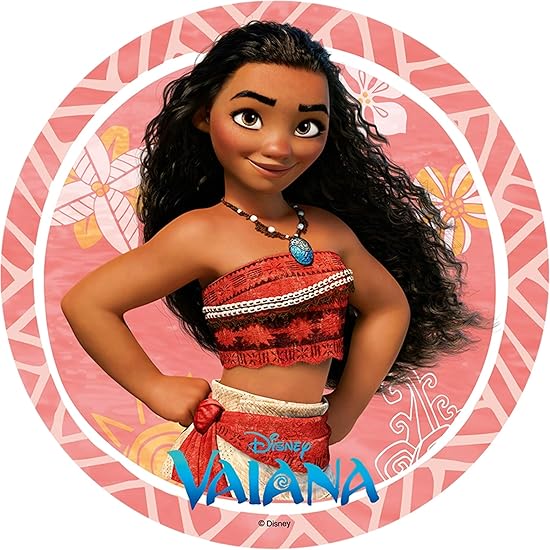 Home Garden Vaiana Deco Gateau Disque Azyme Comestible Anniversaire cm Greeting Cards Party Supply