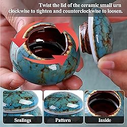 Small Urns for Human Ashes Keepsake,Ceramic Small