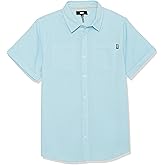 DKNY Boys Classic Long Sleeve Woven Button Down Shirt