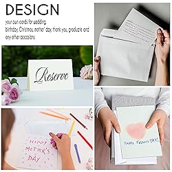 Blank Cards and Envelopes 4x6, 30 Pack White