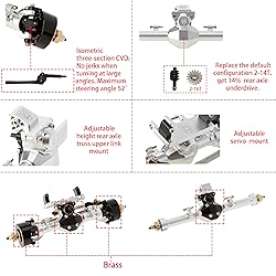 MEUS RACING SCX24 Front Axle Isokinetic 3-Section