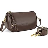 Kiss Sea Small Crossbody Purse for Women Vegan Leather Crossbody Bag with Two Adjustable Straps Shoulder Purse for Travel