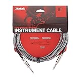 D'Addario Instrument Cable, 1/4", Grey, 10 feet