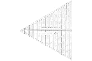 C&T Publishing Clearview 10" Triangle Ruler 60 Degree