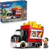 LEGO City Fries Truck 60488 with 2 Minifigures and Kiosk | Food Truck Toy