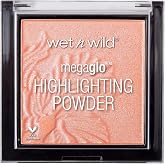 wet n wild MegaGlo Highlighting Powder, Highlighter Makeup, Shimmer Glow, Pink Rose Gold Bloom Time