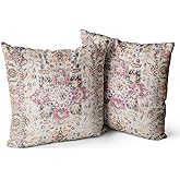 Snycler Boho Throw Pillow Covers 26x26 inch Set of 2 Burnt Yellow Terracotta Rust Colored Throw Pillows Double Sided Boho Home Soft Decor for Bedroom Living Room Couch & Sofa (No Inserts)