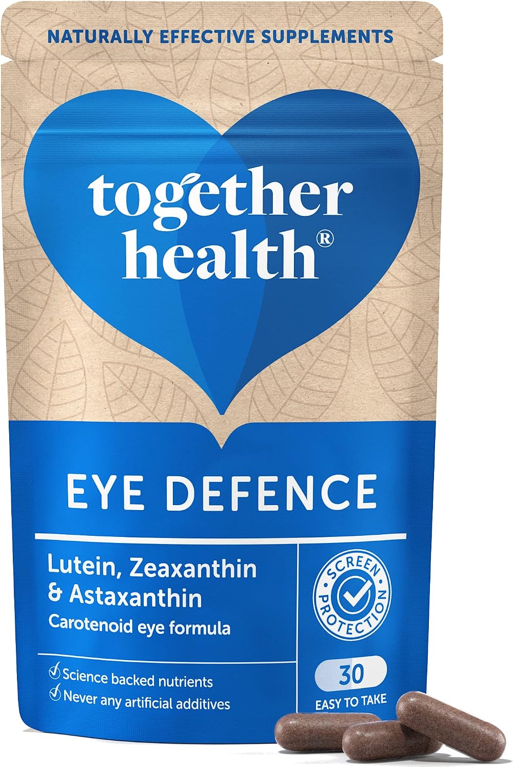 Together Eye Defence Carotenoids Astaxanthin Zeaxanthin Lutein 30 Caps