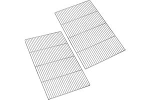 KEESHA BBQ Grill Mesh Metal Stainless Steel Barbecue Grill Grates Replacement - Barbecue Grilling Grid Wire Mesh, Multifunction Cooking Net for Outdoor Grill 2 Pack (23 1/4''*15 3/4'')