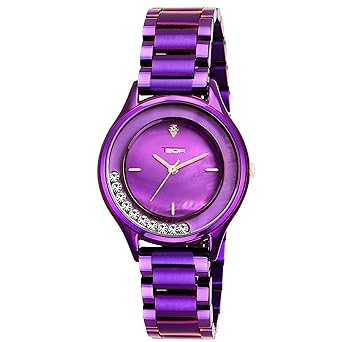 Quartz Analogue Purple Dial Women & Girls Watches