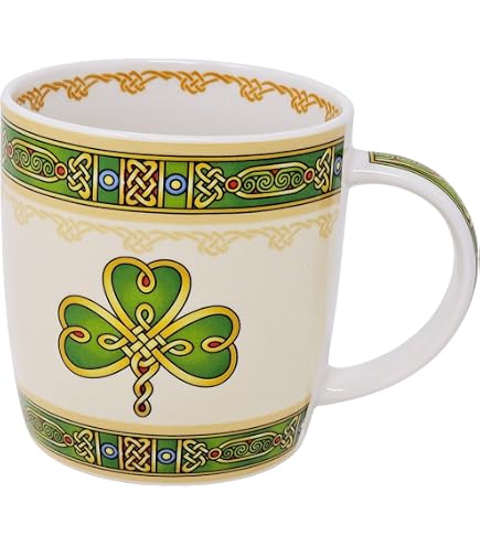 Personalized St. Patrick's Day Mug - Custom 'Little Irish In My Coffee Always' Ceramic Cup With Clover Design
