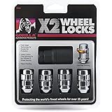 Gorilla Automotive (71641X) 14mm x 1.50 Thread Size Acorn Chrome X2 Wheel Lock, (Pack of 4)
