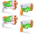 X-Shot Nano Fast Fill (2 Pack) + Micro Fast-Fill (2 Pack) by ZURU Refresh Watergun, X Shot Water Toys, 4 Blasters Total, (Fil