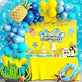 Balloon Arch Kit Birthday Decorations,Party Decorations For Boys girl,Party Decor Supplies Girls Including Happy Birthday Christmas Backdrop (Yellow)